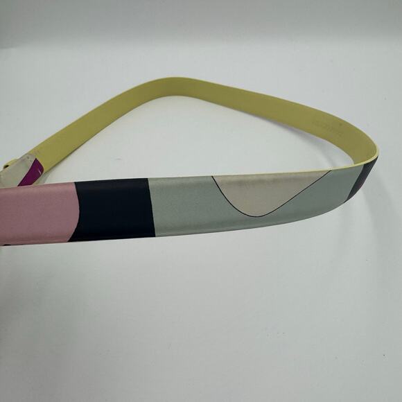 Emilio Pucci Patterned Leather Belt – Multicolor - Picture 11 of 14